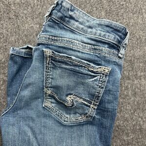 Silver Jeans Womens 28x31 Suki Slim Boots Medium Wash